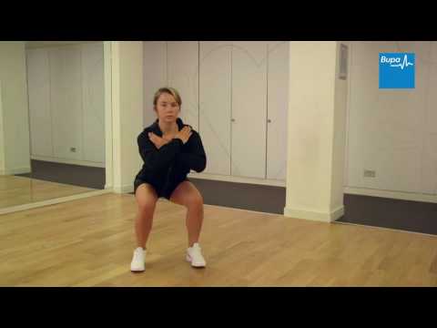 How to do a bodyweight squat | Bupa Health