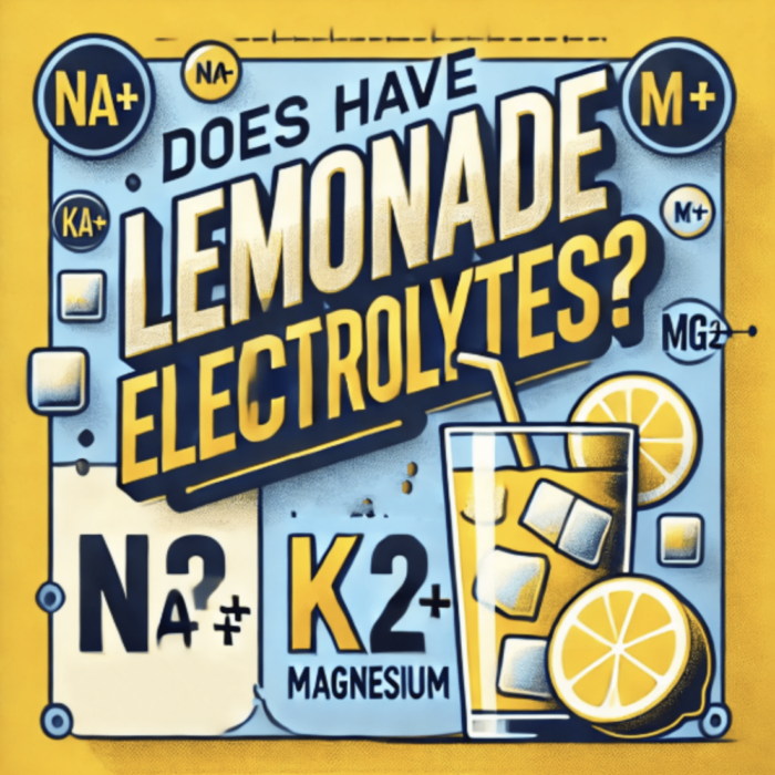 Does Lemonade Have Electrolytes