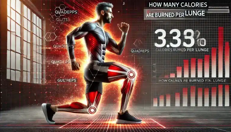 how many calories are burned per lunge