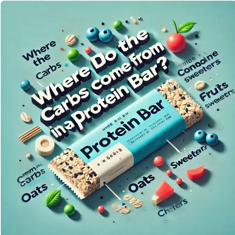 where do the carbs come from in a protein bar?